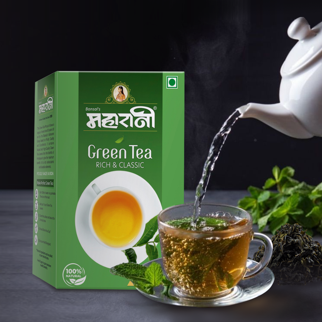 Maharani Green Tea Natural 100gm (Honey Free)