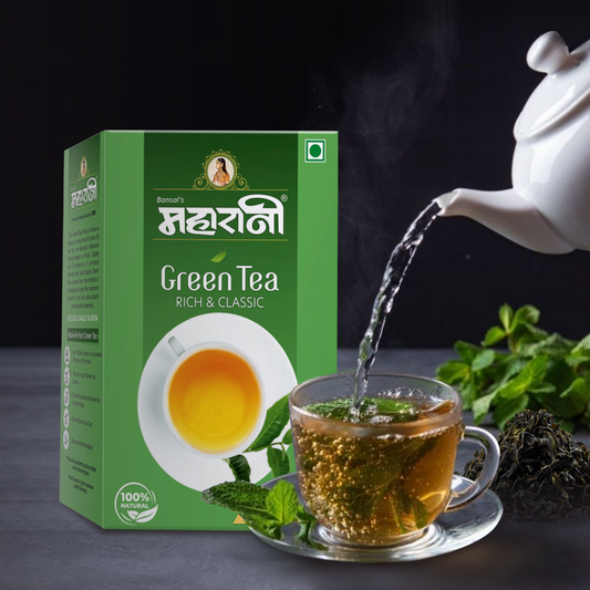 Maharani Green Tea Natural 100gm (Honey Free)