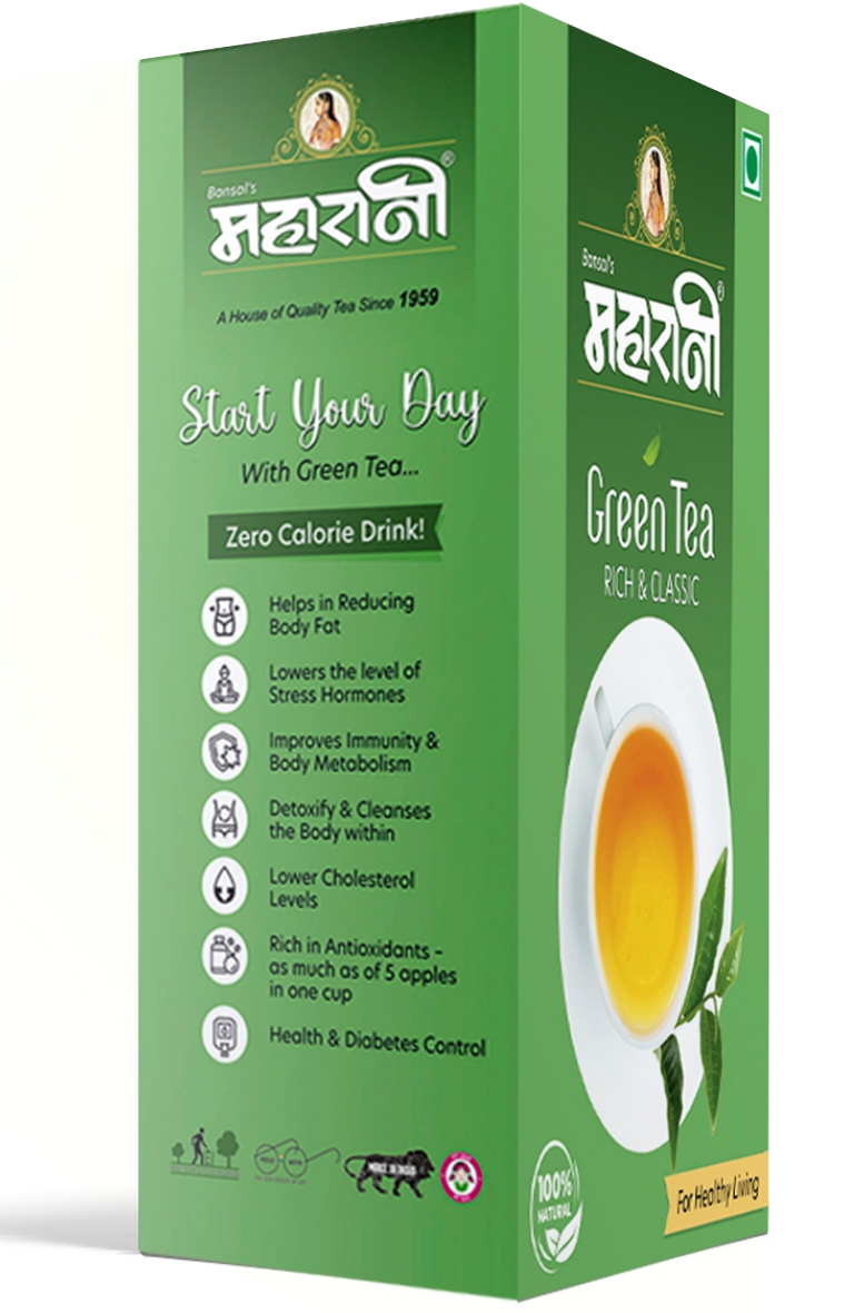 Maharani Green Tea Natural 100gm (Honey Free)