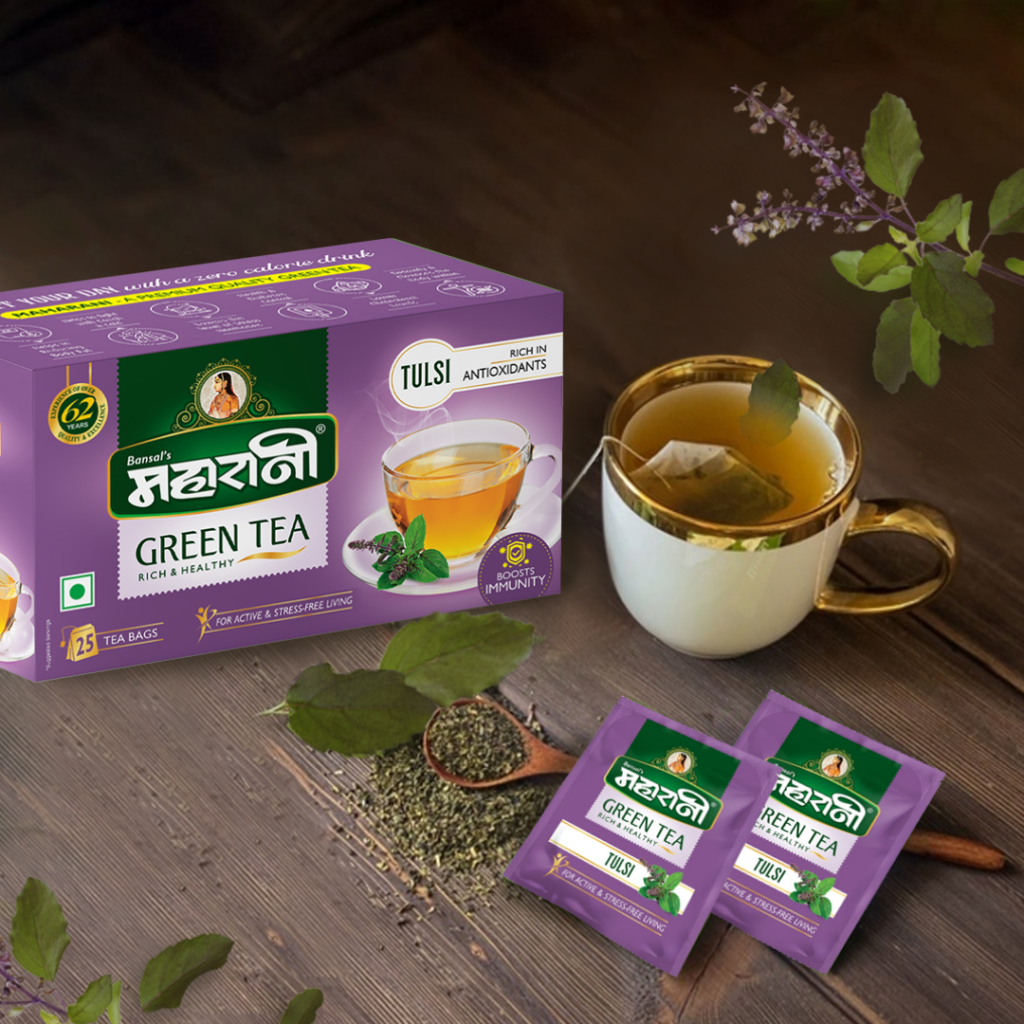 Maharani Green Tea Tulsi 25 Tea bags