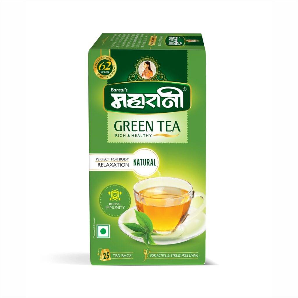 Maharani Green Tea – Natural 25 Tea Bags